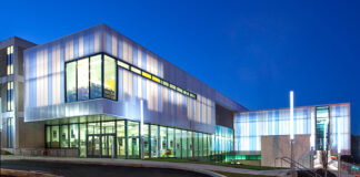 Kingspan UniQuad 120 is a unitised translucent curtain walling system offering wide design flexibility.
