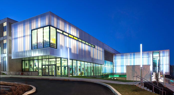 Kingspan UniQuad 120 is a unitised translucent curtain walling system offering wide design flexibility.